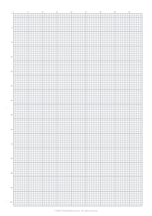 Free printable graph paper (2.5 mm), PDF download