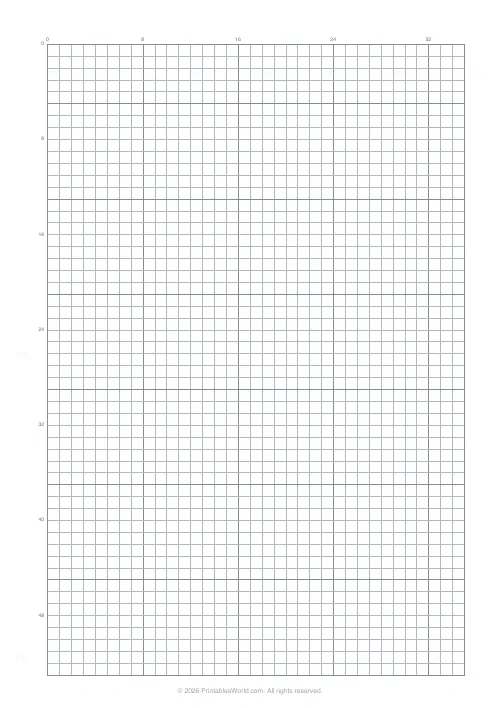 Free printable graph paper (5 mm), PDF download
