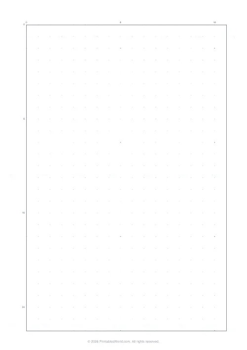 Free printable graph paper (Dot grid), PDF download
