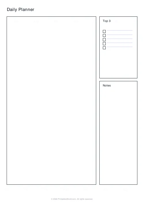 Free printable custom planner — Print planner — PDF download