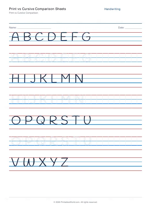 Free printable handwriting practice (Handlee), PDF download