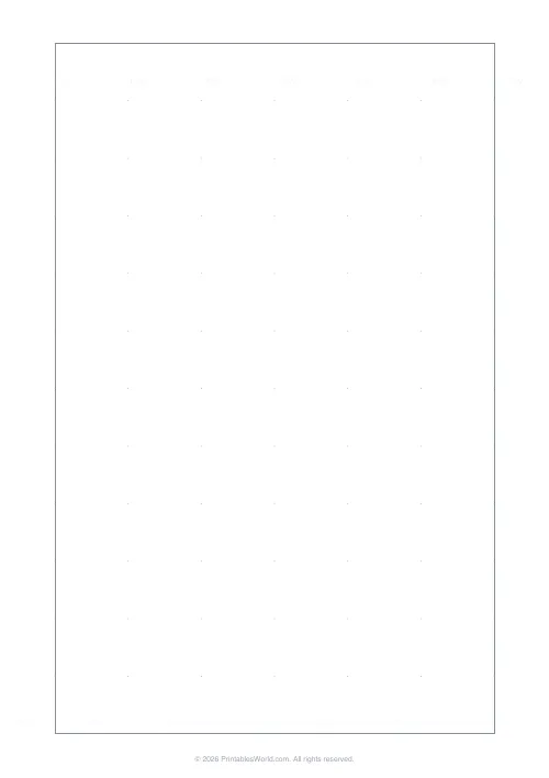 Free printable graph paper — Dot grid — PDF download