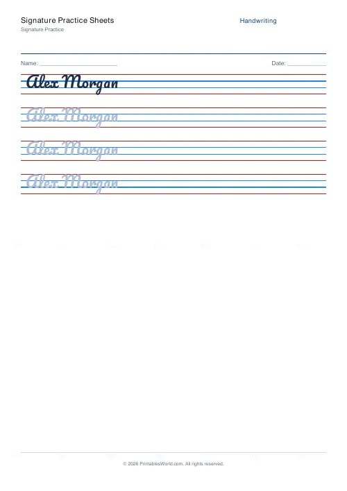 Free printable handwriting practice (Pacifico (cursive)), PDF download
