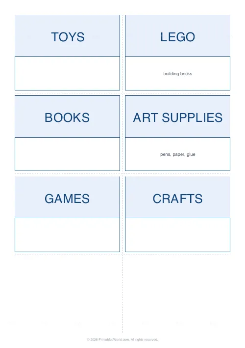 Free printable storage bin & organization labels — PDF download