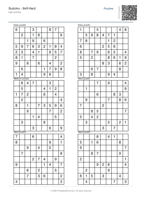 Free printable sudoku puzzle — Mixed — PDF download