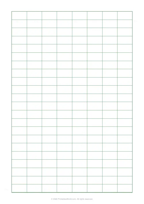 Free printable graph paper — Green (engineering) — PDF download