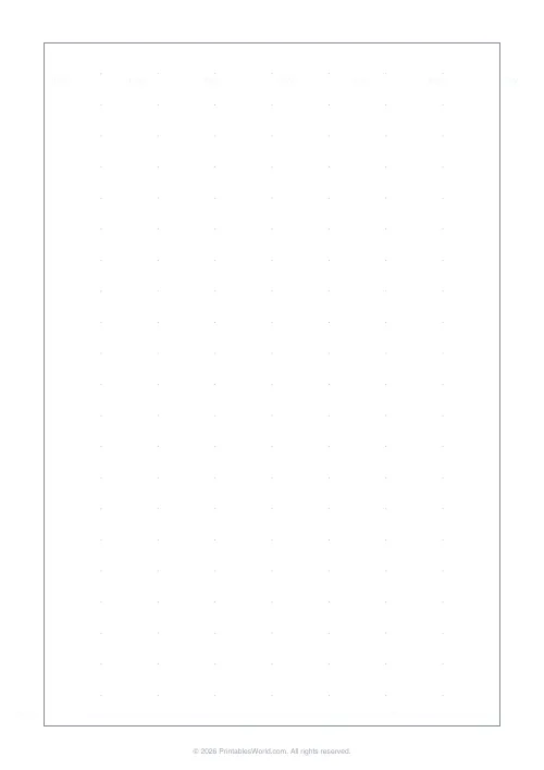 Free printable graph paper — Dot grid — PDF download