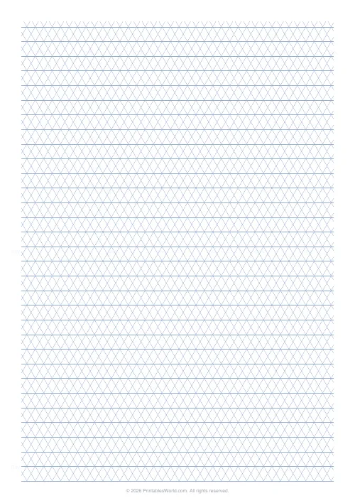 Free printable triangular grid paper — 10 mm — PDF download