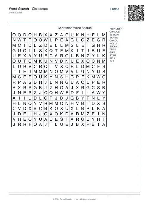 Free printable word search puzzle — 18x18 — PDF download