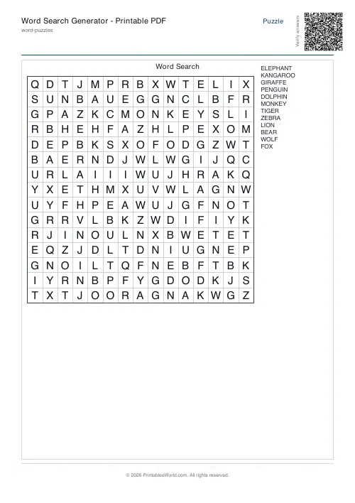 Free printable word search puzzle — With backwards — PDF download