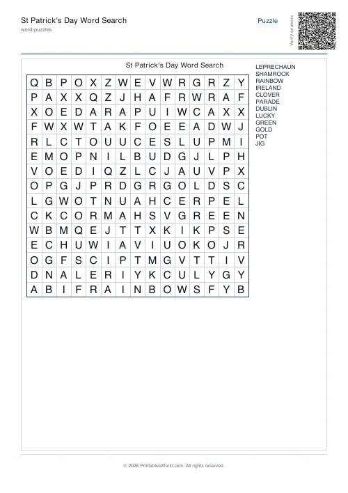 Free printable word search puzzle — With backwards, with answer key — PDF download